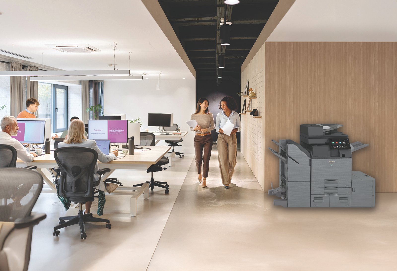 printer in the office space